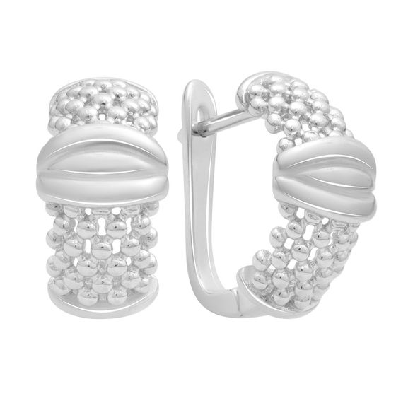 Серебряные серьги без камней