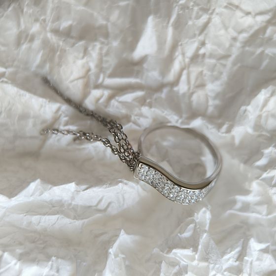 Серебряное кольцо с фианитами