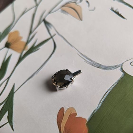 Серебряная подвеска с раухтопазом (дымчатым кварцем) 2.458ct