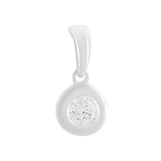 Золотая подвеска с фианитами 0.4ct