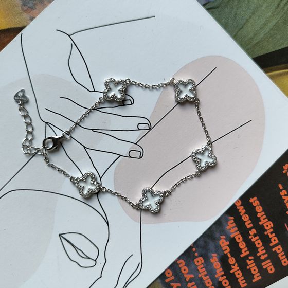 Серебряный браслет с емаллю