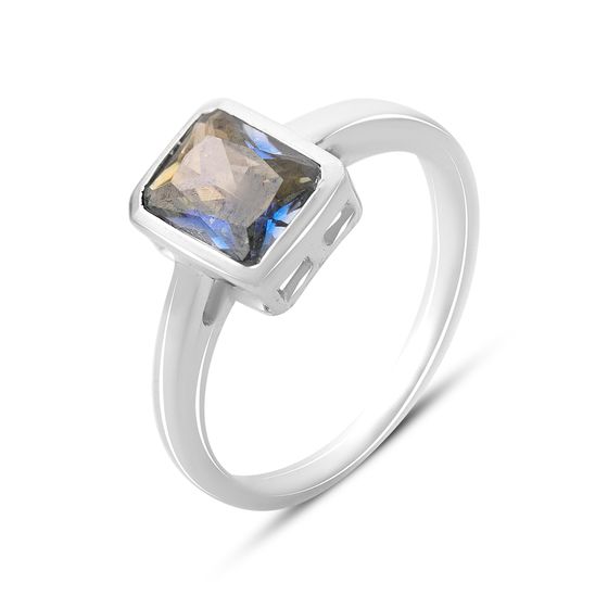 Серебряное кольцо с мистик топазом 2.302ct