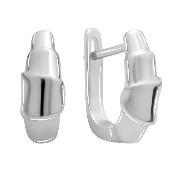 Серебряные серьги без камней