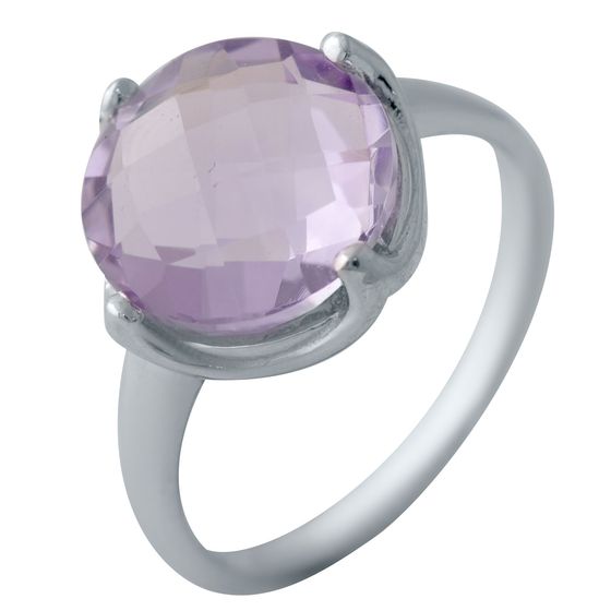 Серебряное кольцо с аметистом 4.913ct