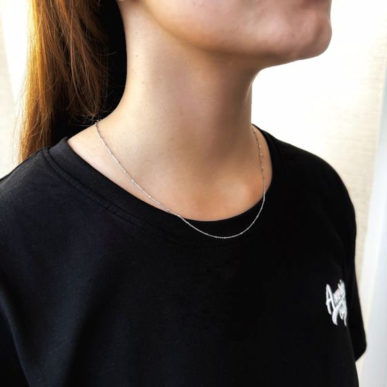 Серебряная цепочка без камней Серебряная цепочка без камней