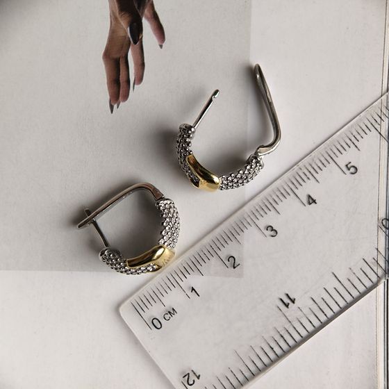 Серебряные серьги без камней