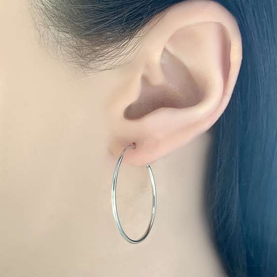 Серебряные серьги без камней