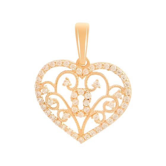 Золотая подвеска с фианитами 0.52ct