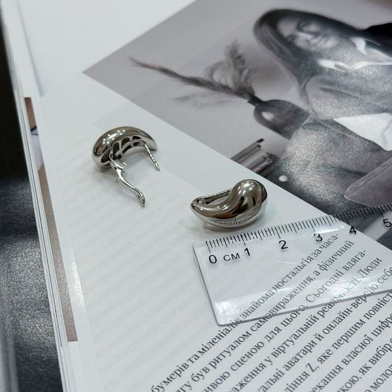 Серебряные серьги без камней