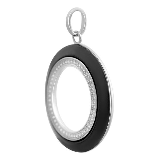 Серебряная подвеска с керамикой