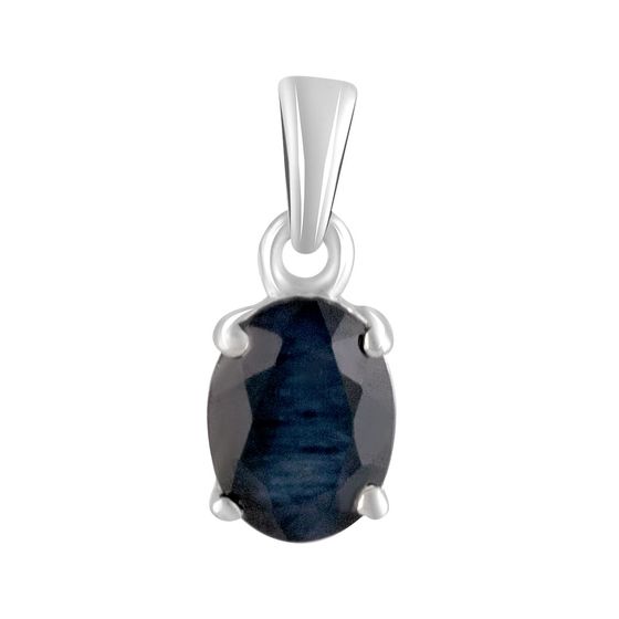 Серебряная подвеска с сапфиром 1.594ct