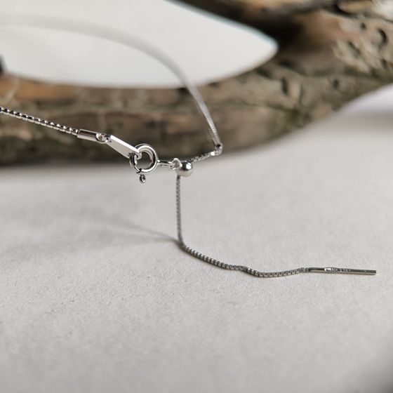 Серебряное колье с перламутром