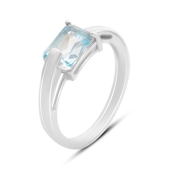 Серебряное кольцо с топазом 1.742ct