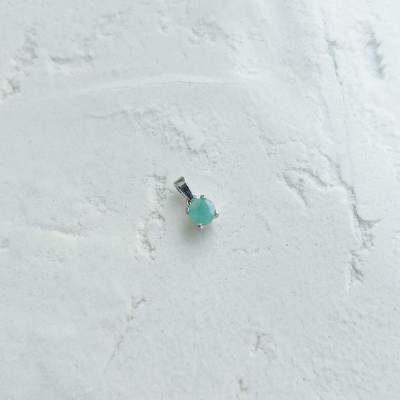 Серебряная подвеска с изумрудом 0.453ct