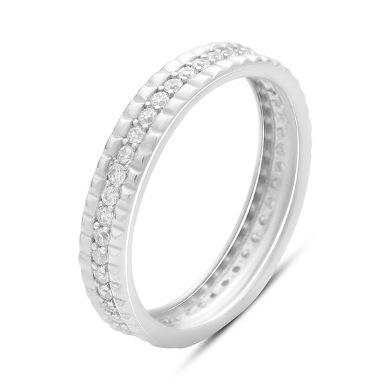 Серебряное кольцо с фианитами