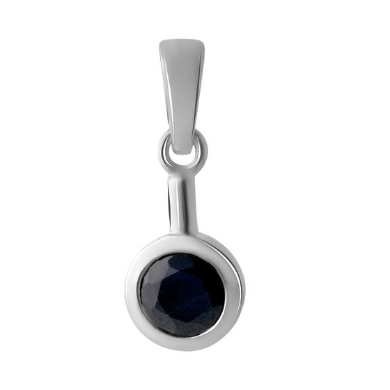 Серебряная подвеска с сапфиром 1.07ct