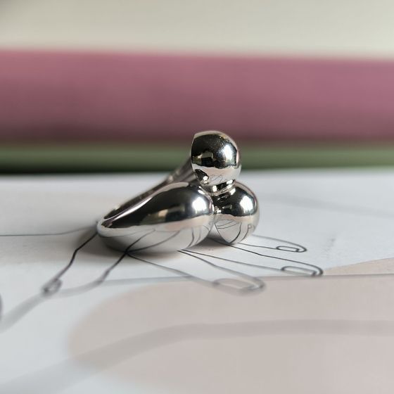 Серебряное кольцо без камней