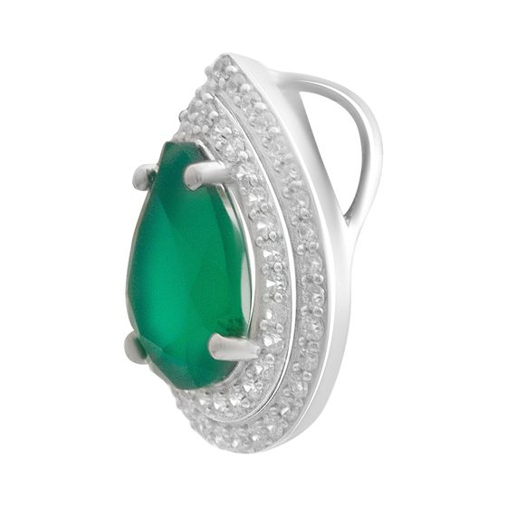 Серебряная подвеска с агатом 2.266ct
