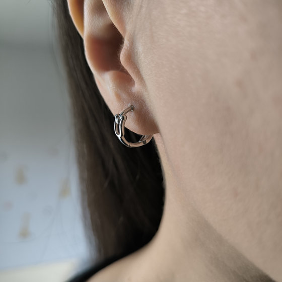 Серебряные серьги без камней