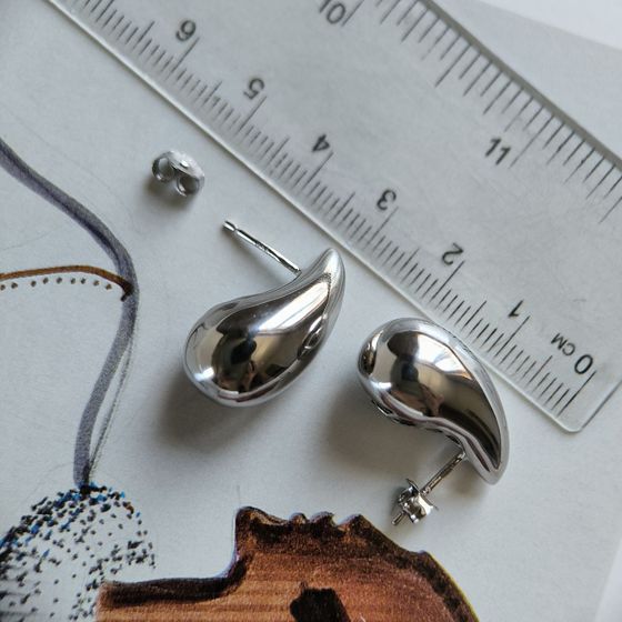 Серебряные серьги без камней