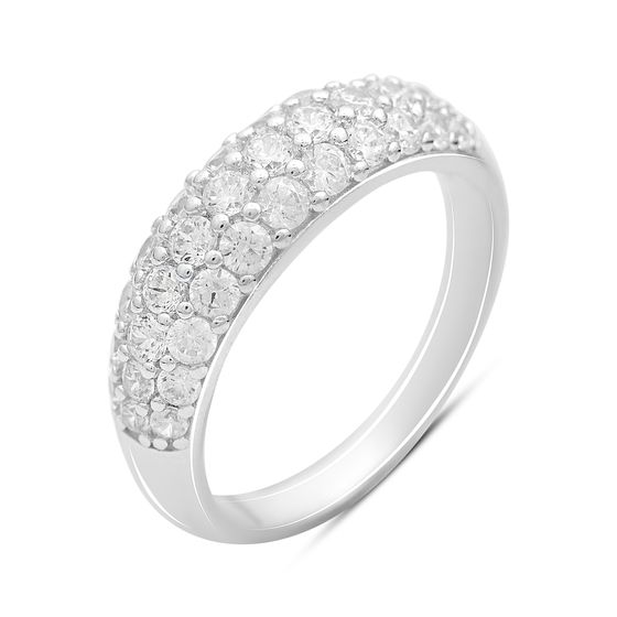 Серебряное кольцо с фианитами