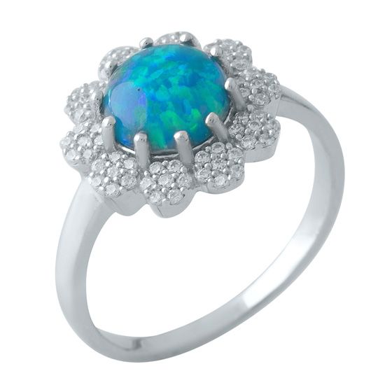 Серебряное кольцо с опалом 0.828ct