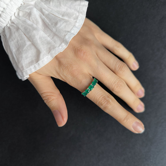 Серебряное кольцо с агатом 1.557ct