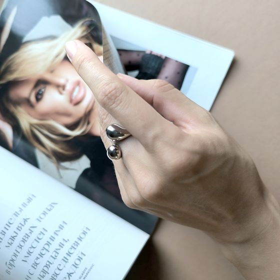 Серебряное кольцо без камней