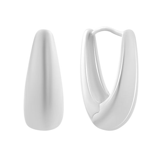 Серебряные серьги без камней