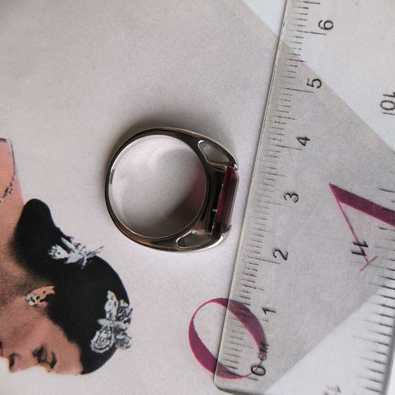 Серебряное кольцо с гранатом nano 2.14ct