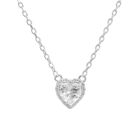 Серебряное колье с фианитами