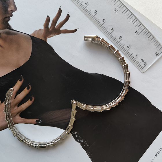 Серебряный браслет с фианитами