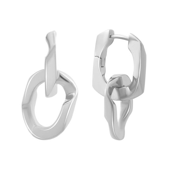 Серебряные серьги без камней