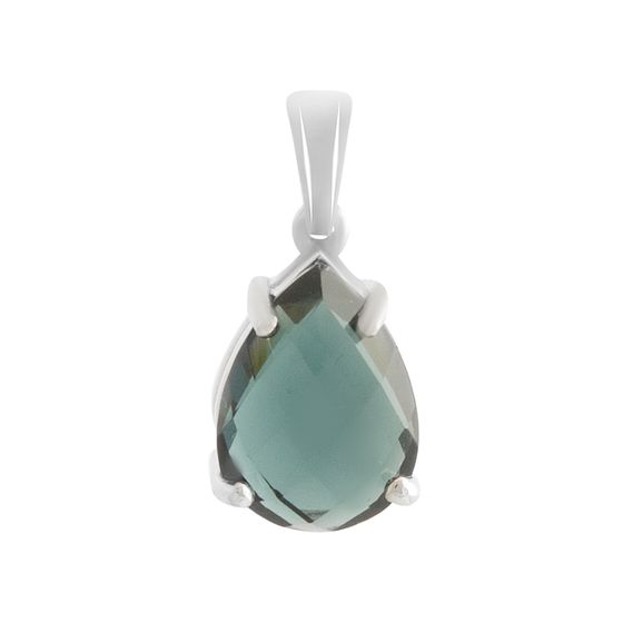 Серебряная подвеска с топазом Лондон Блю 3.363ct