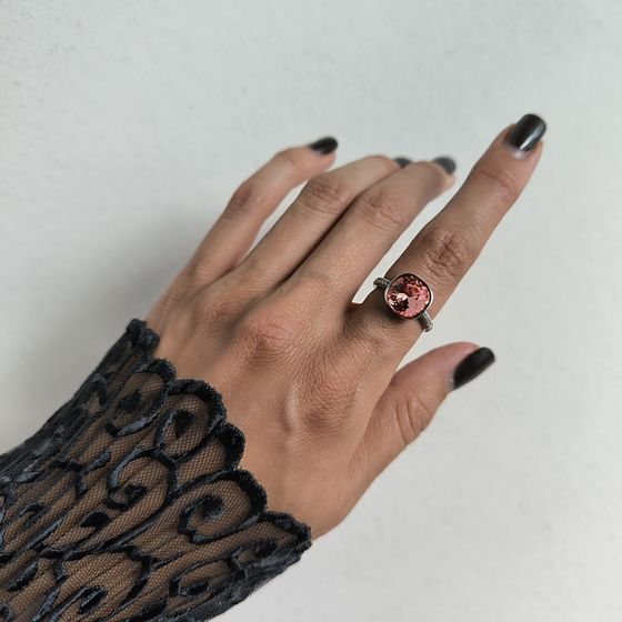 Серебряное кольцо с фианитами