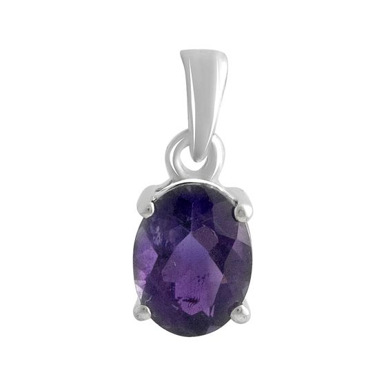 Серебряная подвеска с аметистом 0.945ct