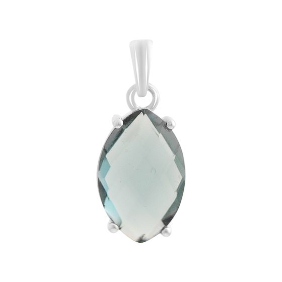 Серебряная подвеска с топазом Лондон Блю 4.84ct