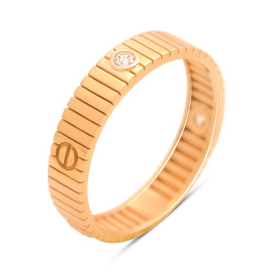 Золотое кольцо с фианитами 0.09ct