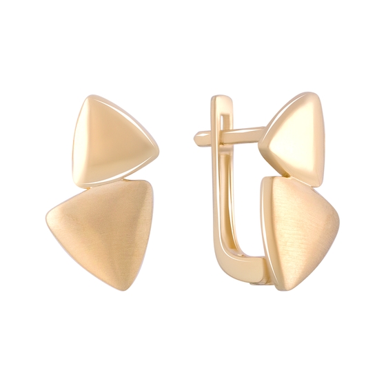 Золотые серьги без камней