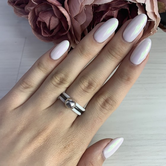 Серебряное кольцо с керамикой