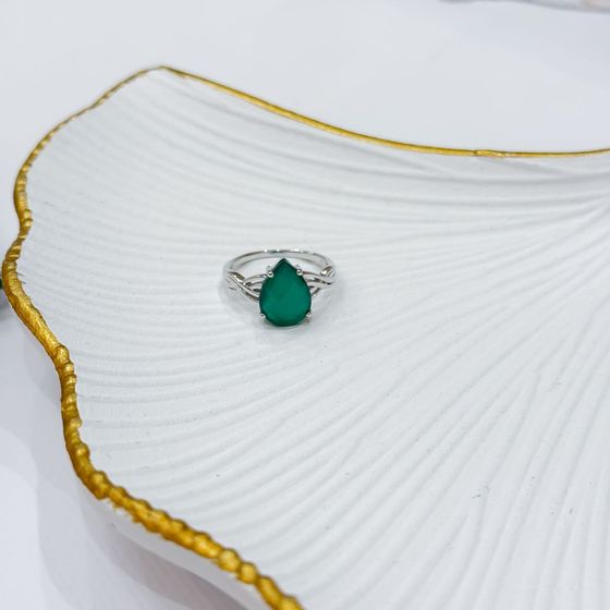 Серебряное кольцо с агатом 2.658ct