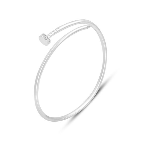 Серебряный браслет с фианитами