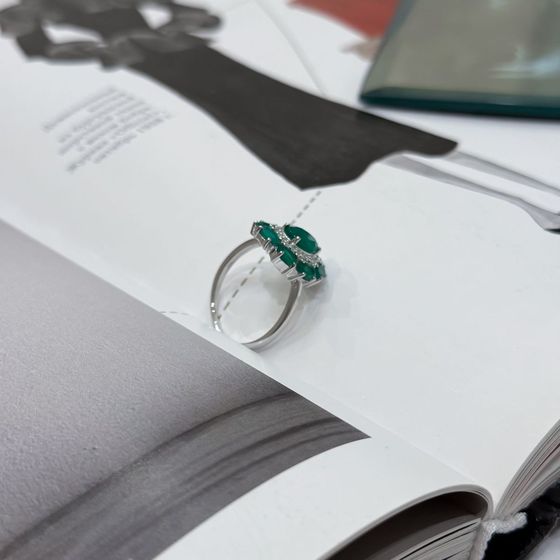 Серебряное кольцо с агатом 2.941ct