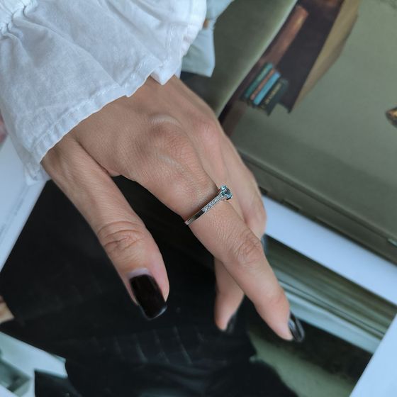 Серебряное кольцо с топазом 0.767ct