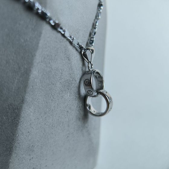 Серебряная подвеска с фианитами