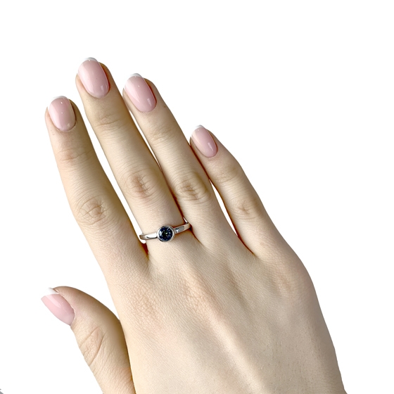 Серебряное кольцо с мистик топазом