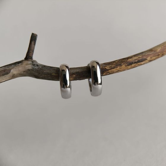 Серебряные серьги без камней