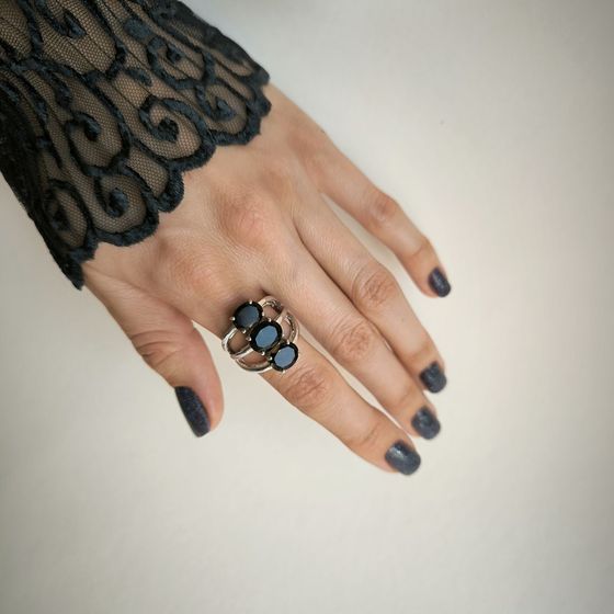 Серебряное кольцо с раухтопазом (дымчатым кварцем) 5.433ct