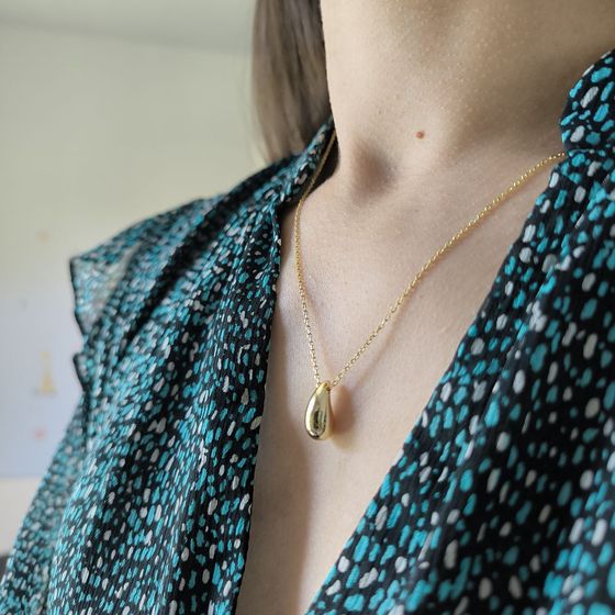 Серебряное колье без камней