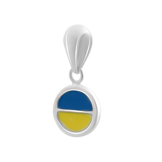 Серебряная подвеска с емаллю